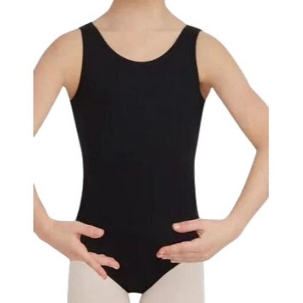Capezio Team Basics Tank Leotard Girls Black Size I6